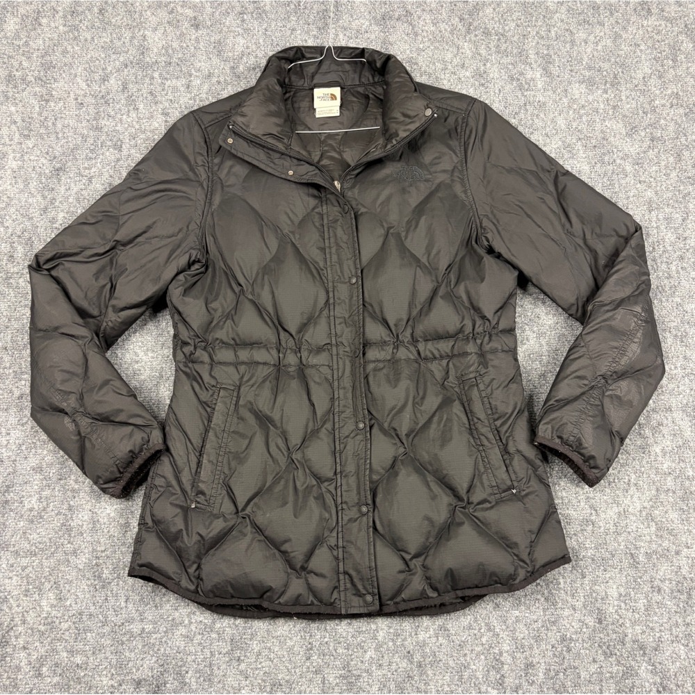 The North Face Womens Black Diamond Quilted Down Puffer Jacket Size Medium